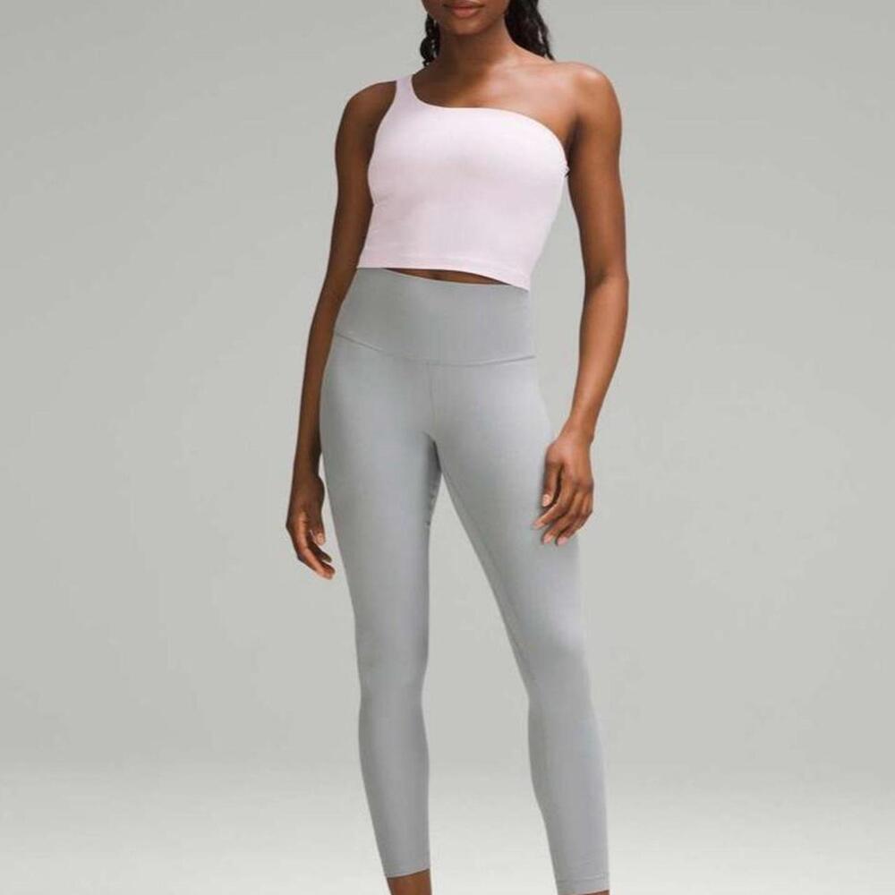 High-Waist Light Gray Women's Leggings
